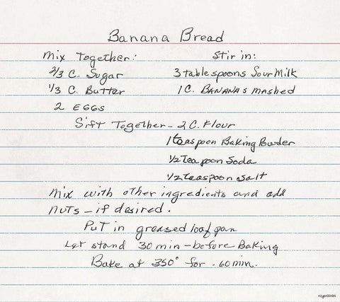 Banana Bread Black Ornate Wood Framed Art Print with Double Matting by Brown, Kyra