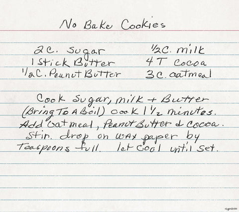 No Bake Cookies White Modern Wood Framed Art Print with Double Matting by Brown, Kyra