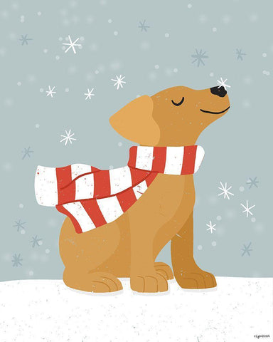 Goldie II White Modern Wood Framed Art Print with Double Matting by Brown, Kyra