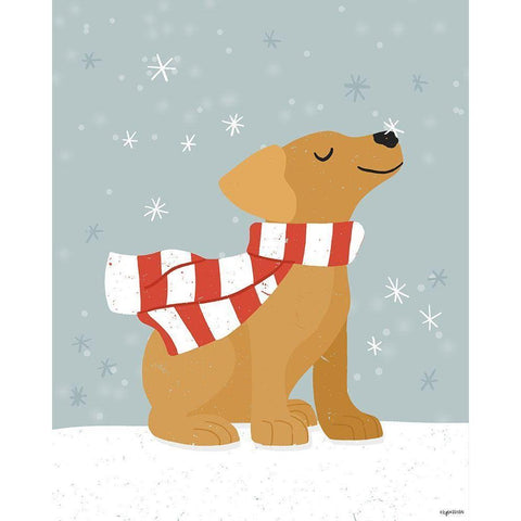 Goldie II Black Modern Wood Framed Art Print by Brown, Kyra