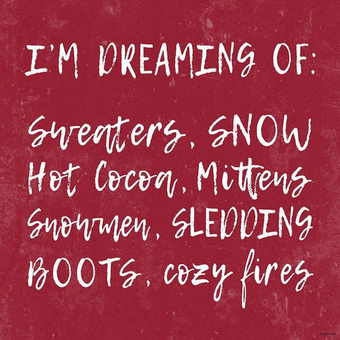 Winter Dreaming Black Modern Wood Framed Art Print by Brown, Kyra