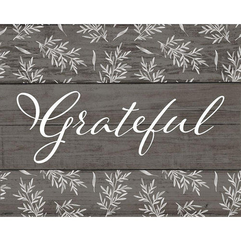 Grateful White Modern Wood Framed Art Print by Brown, Kyra