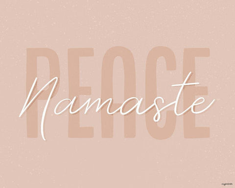 Namaste Black Ornate Wood Framed Art Print with Double Matting by Brown, Kyra