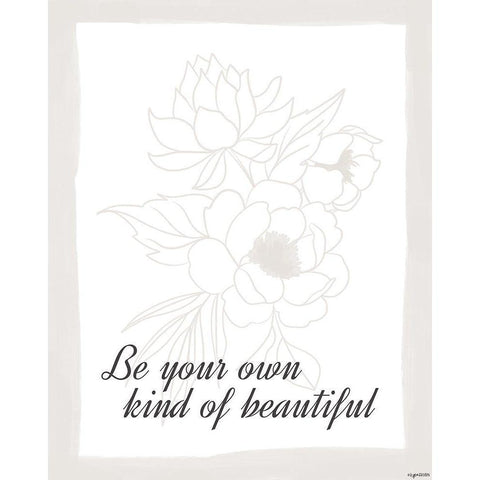 Beautiful White Modern Wood Framed Art Print by Brown, Kyra