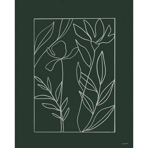 Boxed Botanical I Gold Ornate Wood Framed Art Print with Double Matting by Brown, Kyra