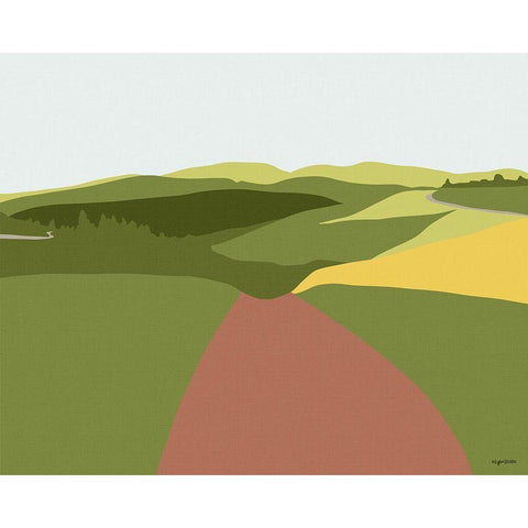 Field II Black Modern Wood Framed Art Print by Brown, Kyra