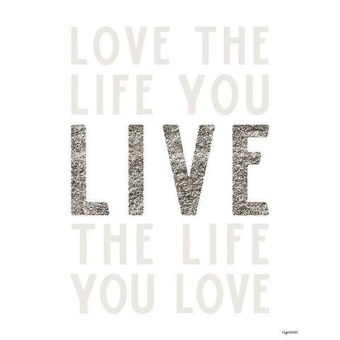 Life You Love Black Modern Wood Framed Art Print with Double Matting by Brown, Kyra