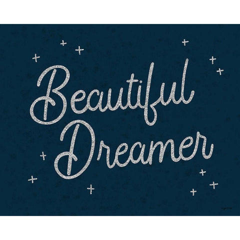 Beautiful Dreamer White Modern Wood Framed Art Print by Brown, Kyra