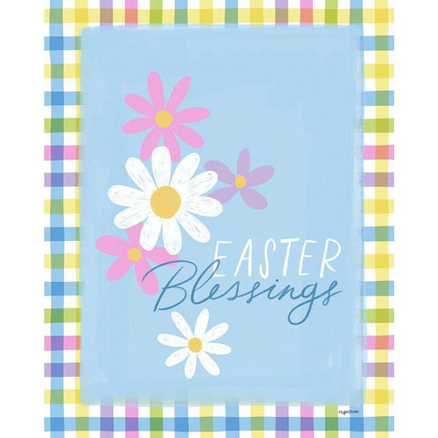 Easter Blessings Gold Ornate Wood Framed Art Print with Double Matting by Brown, Kyra