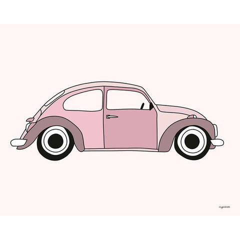 Dub Line White Modern Wood Framed Art Print by Brown, Kyra