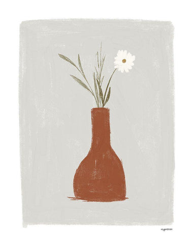 Cafe I White Modern Wood Framed Art Print with Double Matting by Brown, Kyra