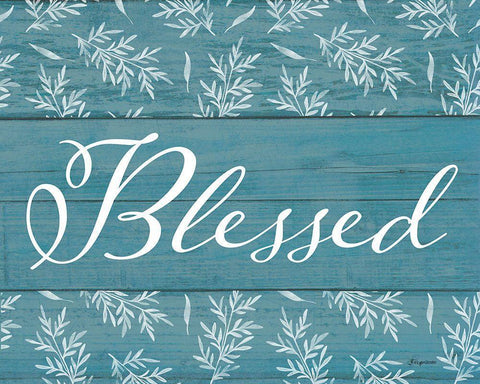 Blessed II Black Ornate Wood Framed Art Print with Double Matting by Brown, Kyra