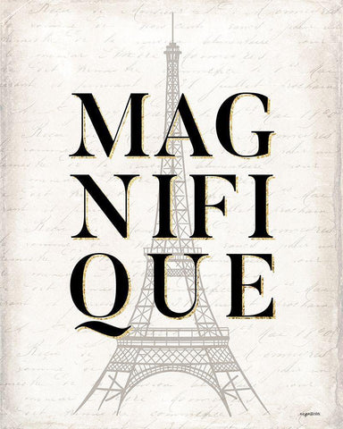 Magnifique Black Ornate Wood Framed Art Print with Double Matting by Brown, Kyra