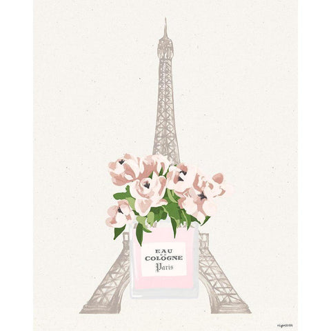 Parisian Perfume Gold Ornate Wood Framed Art Print with Double Matting by Brown, Kyra