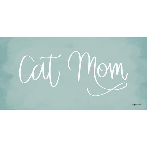 Cat Mom Gold Ornate Wood Framed Art Print with Double Matting by Brown, Kyra