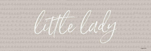 Little Lady White Modern Wood Framed Art Print with Double Matting by Brown, Kyra