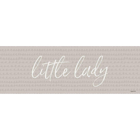 Little Lady Black Modern Wood Framed Art Print by Brown, Kyra