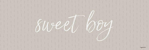 Sweet Boy Black Ornate Wood Framed Art Print with Double Matting by Brown, Kyra