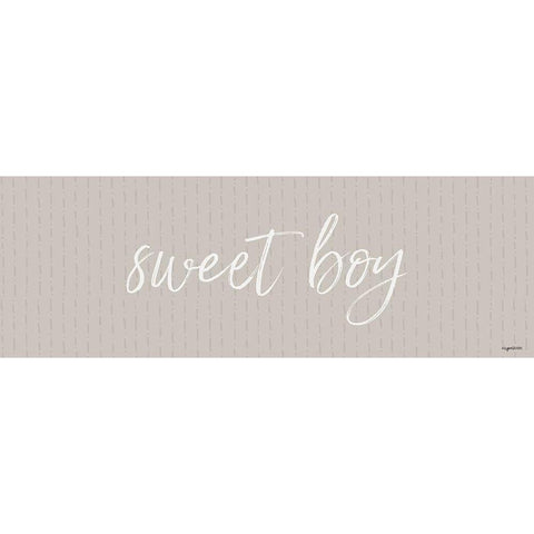 Sweet Boy Gold Ornate Wood Framed Art Print with Double Matting by Brown, Kyra