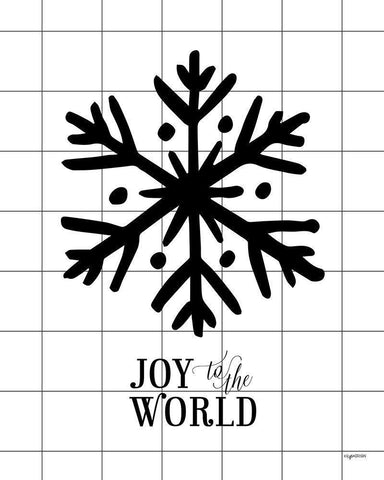 Joy to the World Black Ornate Wood Framed Art Print with Double Matting by Brown, Kyra