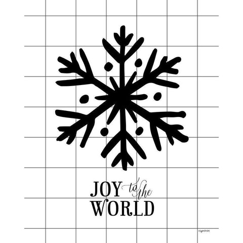 Joy to the World Gold Ornate Wood Framed Art Print with Double Matting by Brown, Kyra