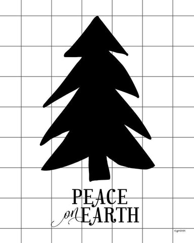 Peace on Earth Black Ornate Wood Framed Art Print with Double Matting by Brown, Kyra
