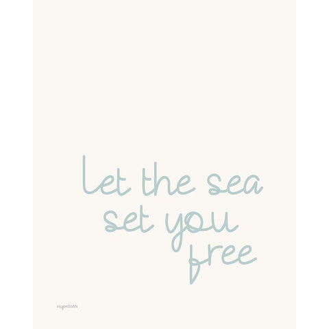 Let the Sea Gold Ornate Wood Framed Art Print with Double Matting by Brown, Kyra