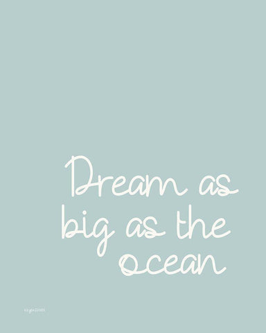 Dream Big Black Ornate Wood Framed Art Print with Double Matting by Brown, Kyra