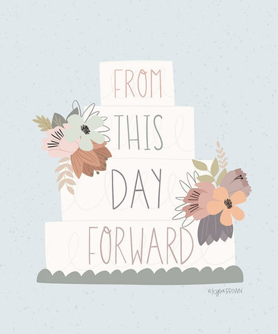 Wedding Cake Black Ornate Wood Framed Art Print with Double Matting by Brown, Kyra