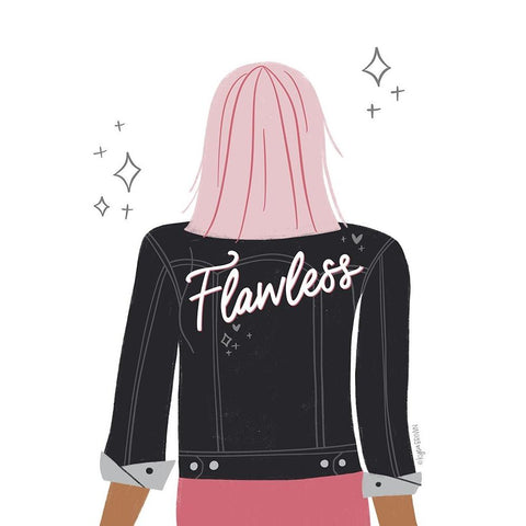 Flawless Black Modern Wood Framed Art Print by Brown, Kyra