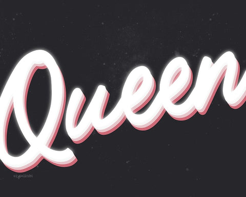 Queen II Black Ornate Wood Framed Art Print with Double Matting by Brown, Kyra