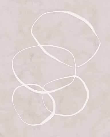 Infinity III Black Ornate Wood Framed Art Print with Double Matting by Blue, Nina