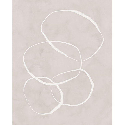 Infinity III Black Modern Wood Framed Art Print with Double Matting by Blue, Nina