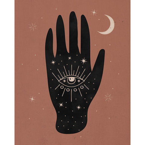 All Seeing I White Modern Wood Framed Art Print by Blue, Nina