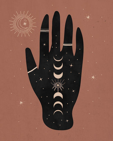 All Seeing II Black Ornate Wood Framed Art Print with Double Matting by Blue, Nina