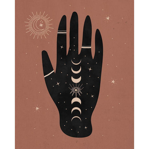 All Seeing II Black Modern Wood Framed Art Print by Blue, Nina