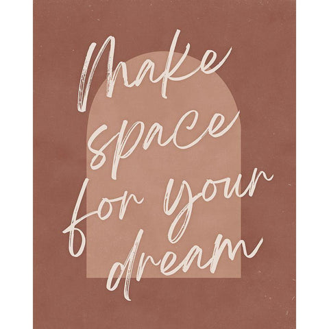 Make Space Black Modern Wood Framed Art Print by Blue, Nina
