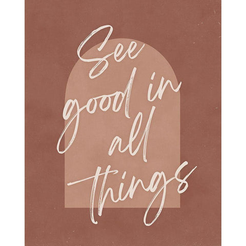 See Good White Modern Wood Framed Art Print by Blue, Nina
