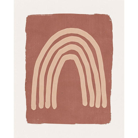 Primitive Arch I Black Modern Wood Framed Art Print with Double Matting by Blue, Nina