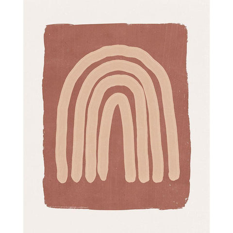 Primitive Arch II White Modern Wood Framed Art Print by Blue, Nina