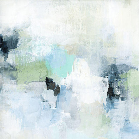 Shifting I White Modern Wood Framed Art Print by Blue, Nina