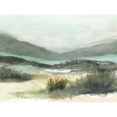 Lush Landscape II White Modern Wood Framed Art Print by Blue, Nina