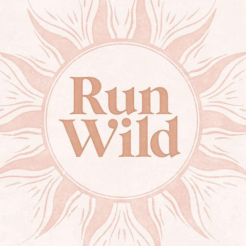 Run Wild Black Ornate Wood Framed Art Print with Double Matting by Blue, Nina