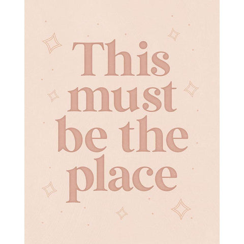 This Must Be the Place Black Modern Wood Framed Art Print with Double Matting by Blue, Nina
