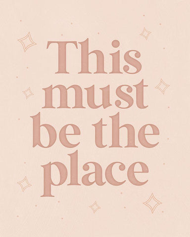 This Must Be the Place White Modern Wood Framed Art Print with Double Matting by Blue, Nina