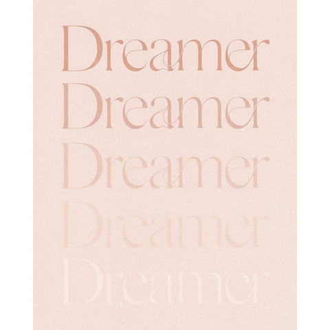 Dreamer Gold Ornate Wood Framed Art Print with Double Matting by Blue, Nina