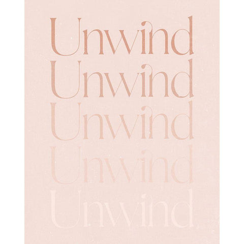 Unwind White Modern Wood Framed Art Print by Blue, Nina
