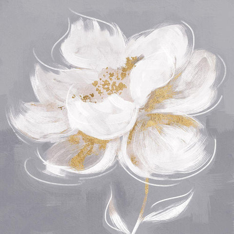 Divine Bloom Black Modern Wood Framed Art Print with Double Matting by Blue, Nina