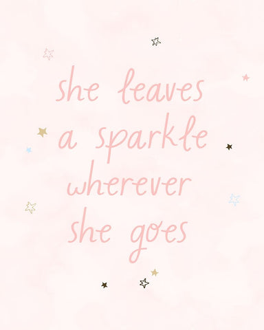 Sparkle Black Modern Wood Framed Art Print by Blue, Nina