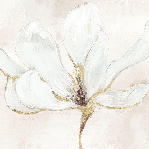 Elegant Magnolia II White Modern Wood Framed Art Print by Blue, Nina